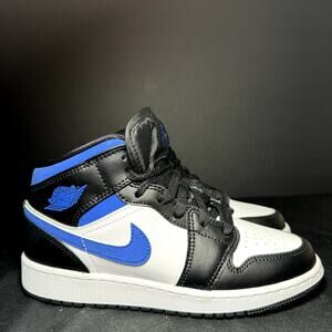 Size 5 - Nike Air Jordan 1 Mid GS Racer Blue Men's Shoes